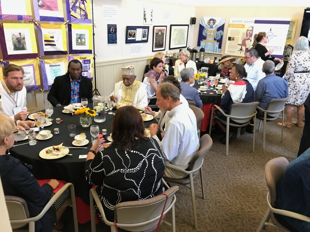 View of an event held in the Anthony Museum Carriage House