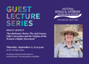 Image of Molly Jessup and information about the lecture, "Radical Roots."