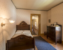 Mary Anthony's Bedroom – displaying the furniture which belonged to Mary, Susan's younger sister. Mary was an ardent suffragist in her own right. Mary Anthony's Bedroom